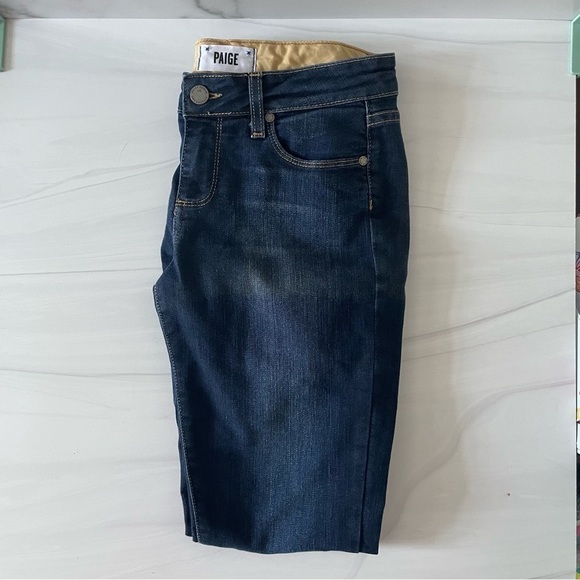 Paige Denim Skyline Ankle Peg Jeans- Dark Wash- Size 26 Waist - Picture 5 of 12